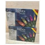 2- Boxes 450 Multi color mini lights
