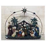 Resin hanging Nativity scene