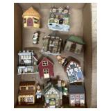 10 Mini village house ornaments (Some Dept. 56)
