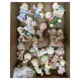 Flat of Precious Moments ornaments