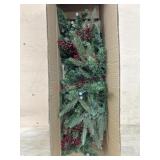 Pinecone and berry LED swag