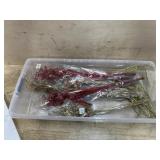 Tote with holiday tree picks