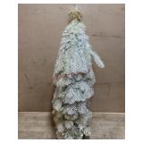 3 Foot white and silver Christmas tree