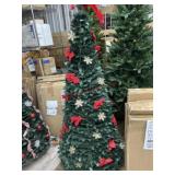 Poinsettia fully decorated pre lit poinsettia pop