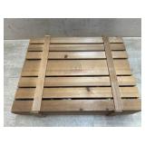 Wood crate of 24 Thomas Pacconi Glass ornaments