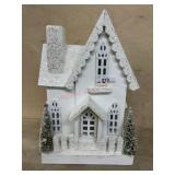 White wood glitter Church