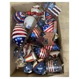 Flat of Americana ornaments