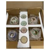 gift set of 4 pack candles with lamp shades and