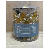 9 Foot gold beaded LED garland