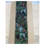 6 foot pinecone and apple lighted garland