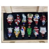 Set of 12 Thomas Paconni glass ornaments