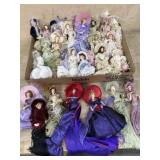 Flat of Victorian style fringed dress doll