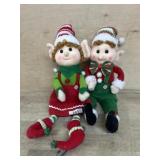 2- Sitting Elf figures