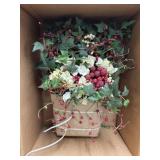 Basket of holly berry bush
