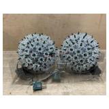 2- Green large ball lights