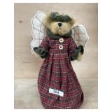 Boyds bear topper with plaid dress