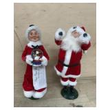 Santa and Mrs. Claus figures