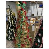 Gold fully decorated pop up tree