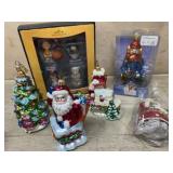 Flat of blown glass ornaments and Charlie Brown