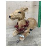 Straw type material deer figure