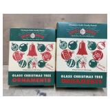 3- Boxes Christopher Radko Shiny Brite glass