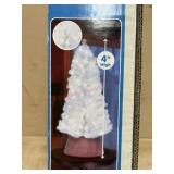 4 Foot Pre Lit White Nordic pine Christmas tree