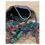 Bag of old Christmas lights