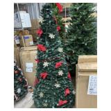 Poinsettia fully decorated pre lit poinsettia pop