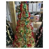 Gold fully decorated pop up tree