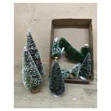 Flat of village trees