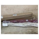 2- Red and white lighted twig branches