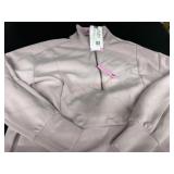 Ladies small half zip pull over