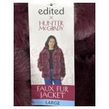 Ladies large faux fur jacket