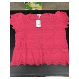 Ladies 2x jessica simpson crochet top