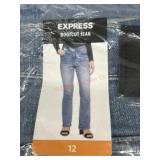 Ladies size 12 express boot cut jeans