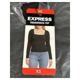 Ladies xs express square neck top