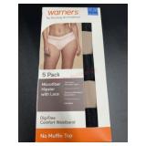 Ladies large 5 pack hipsters