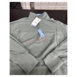 Ladies large half zip pullover