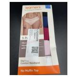 Ladies warner 5 pack large hipsters