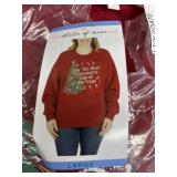 Ladies large christmas sweatshirt