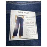 Ladies nine west size 10 wide leg jeans