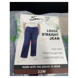 Ladies seven brand 22w straight jeans