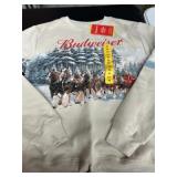 Mens medium budweiser fleece