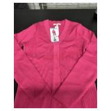 Ladies large button front sweater