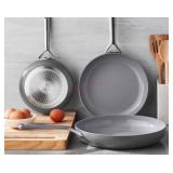 3-Piece Non-Stick Ceramic Fry Pan Set