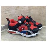 Kids size 10 light up spiderman sneakers