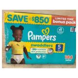 Pampers Swaddlers Size 5 Diapers " 144 Ct