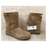 Tan Suede Boots, Size 8 With Damage