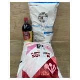 Baking Ingredients Set With Sugar and Vanilla