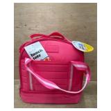 Pink Insulated Lunch Tote With Containers